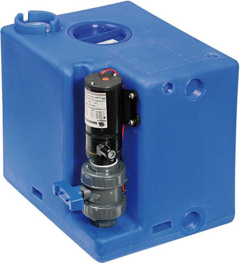 Kamperologia | Abwassertank 52 l - 12V - mit Zerkleinerer - sofort montierbar - ISO 8099 konform