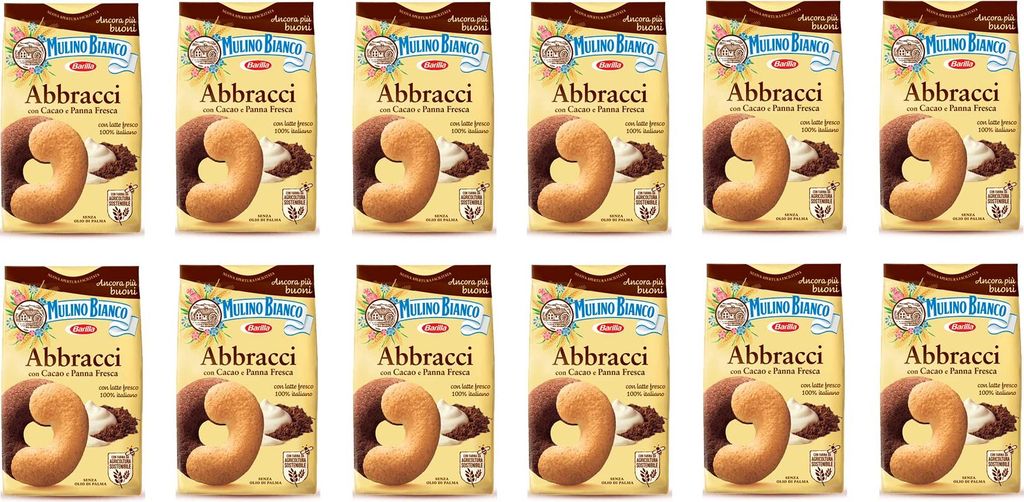 12x Mulino Bianco Kekse Abbracci 350g Italien biscuits cookies kuchen brioche