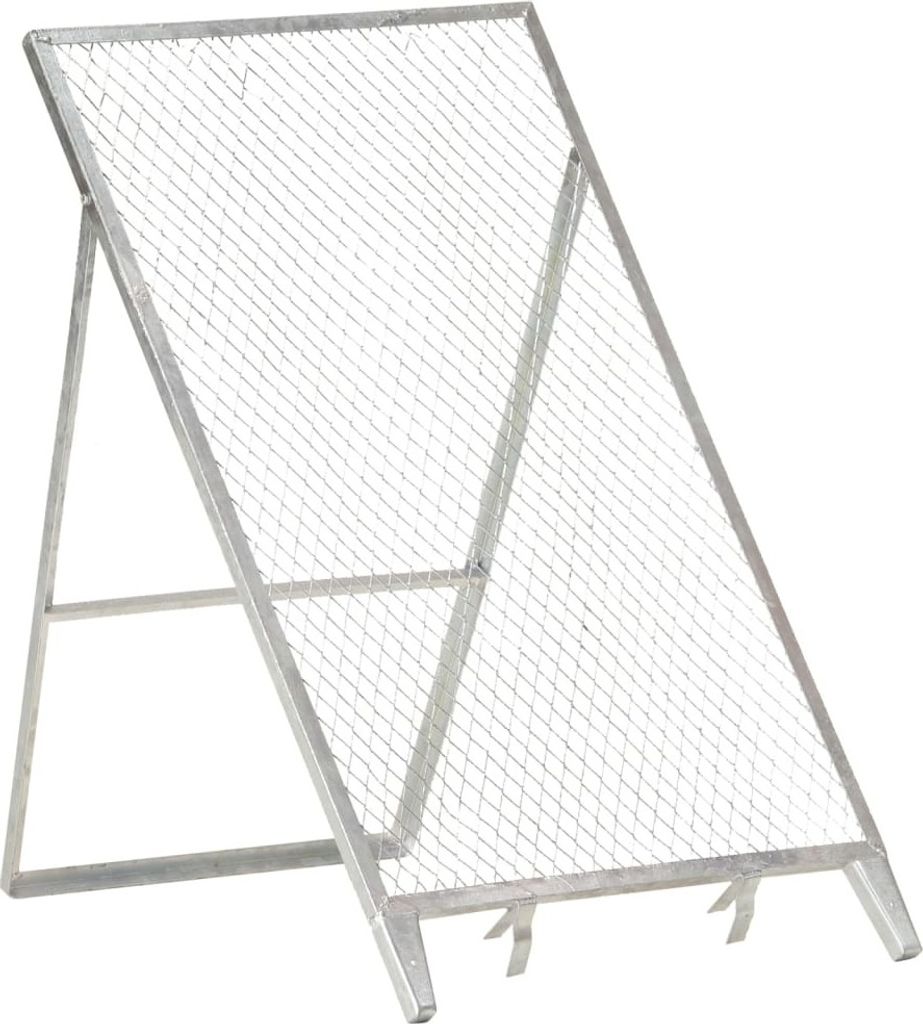 Gartensieb verzinkter Stahl 60 x 85 x 89 cm, rostfrei, verstellbarer Winkelrahmen