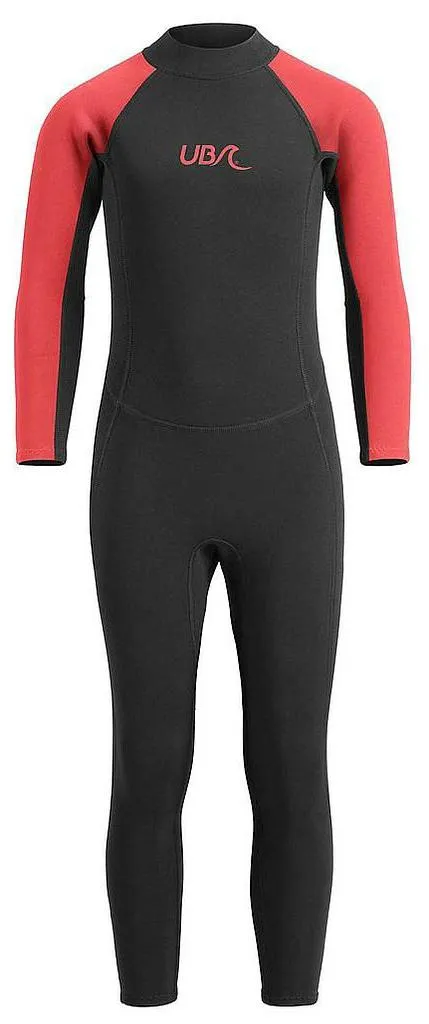 Combinaison néoprène UB Sharptooth longue enfant Noir Rouge Anti-UV
