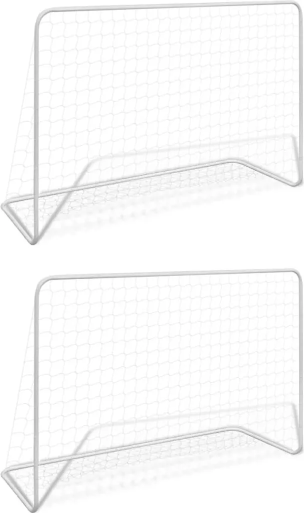 Buts de Foot Durables en Acier - Fini les Cages Fragiles - Lot de 2 - 182 cm