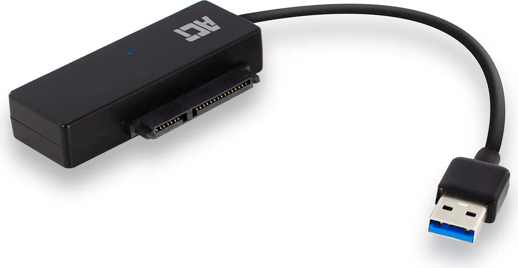 Câble Adaptateur SATA USB ACT AC1515 Noir pour Récupération de Données
