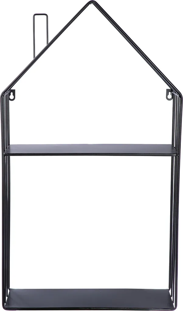 Optimisez votre Espace Mural avec l'Étagère Maison Métal Noir Gilde 70cm