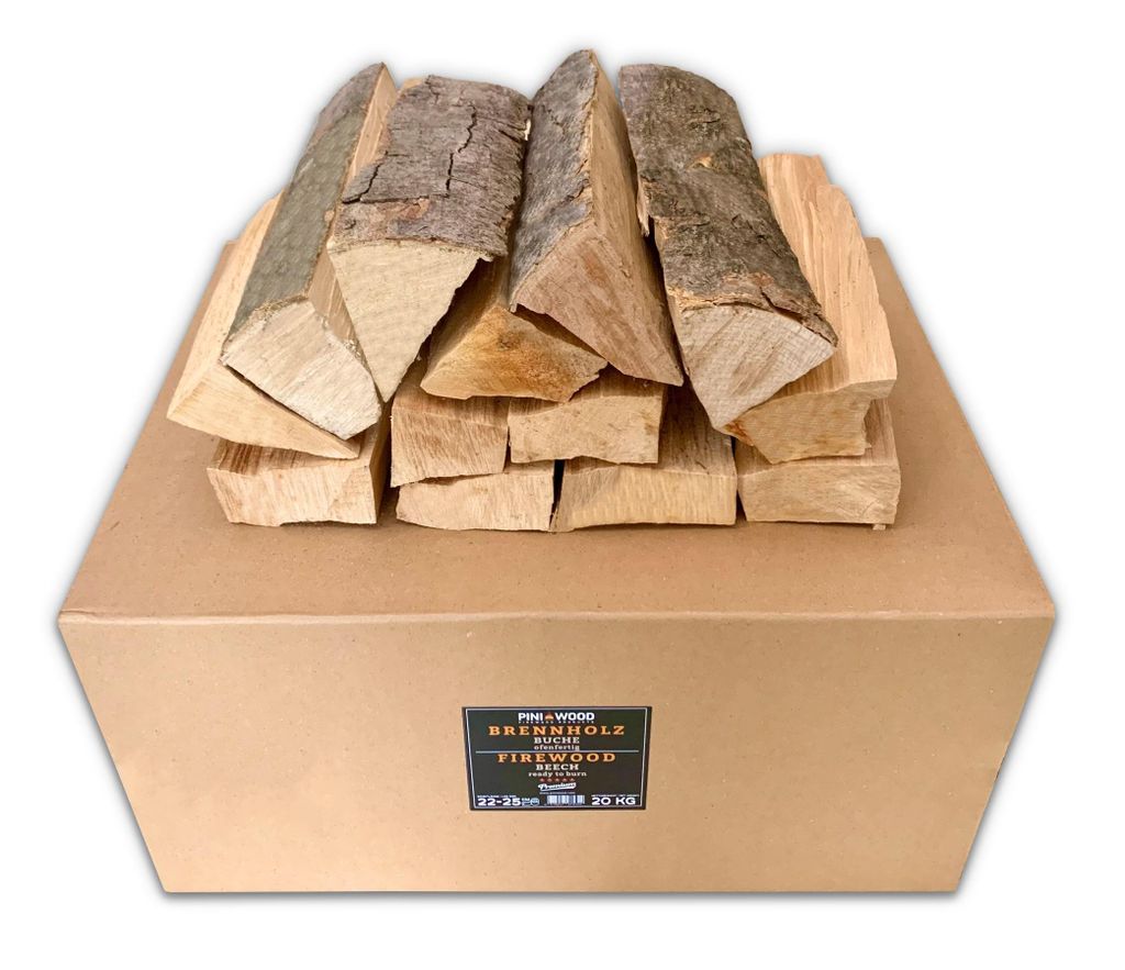 PINI 10 kg legna da ardere pronta per il forno faggio 25 cm Immagine del prodotto 