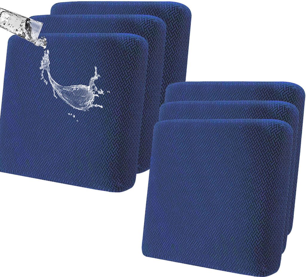6 Stück Wasserdicht Sofa Sitzkissenbezüge, Stretch Sofa Produktbild 