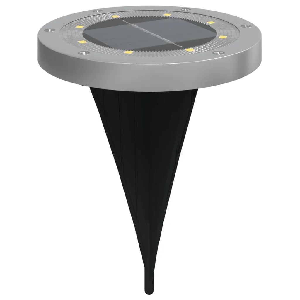 Set 4 Faretti Solari LED Bianco Caldo per Esterni - Design Minimal - 4