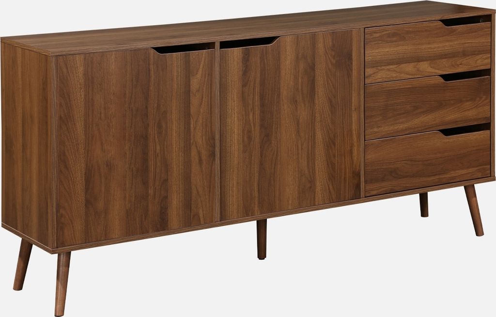 sweeek - Skandinavisches Sideboard mit 2 Türen 160 cm - Produktbild 3