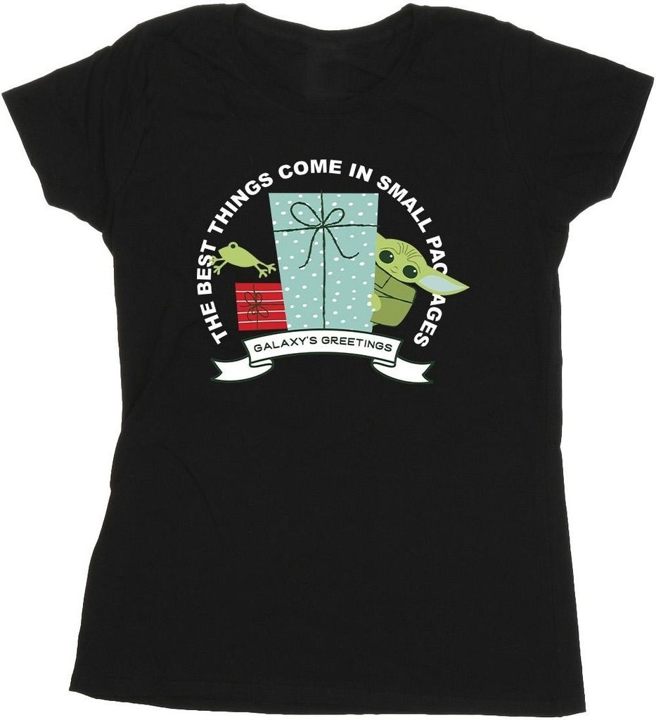 Star Wars - "The Mandalorian Galaxy's Greetings" T-Shirt für Damen BI43495 (XXL) (Schwarz)