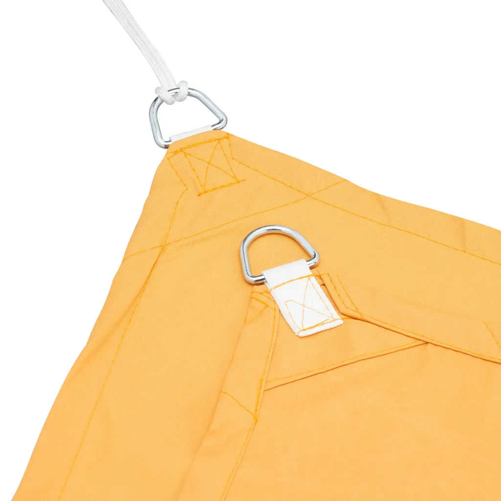 Voile solaire rectangulaire jaune anti-UV avec oeillets de fixation - 6