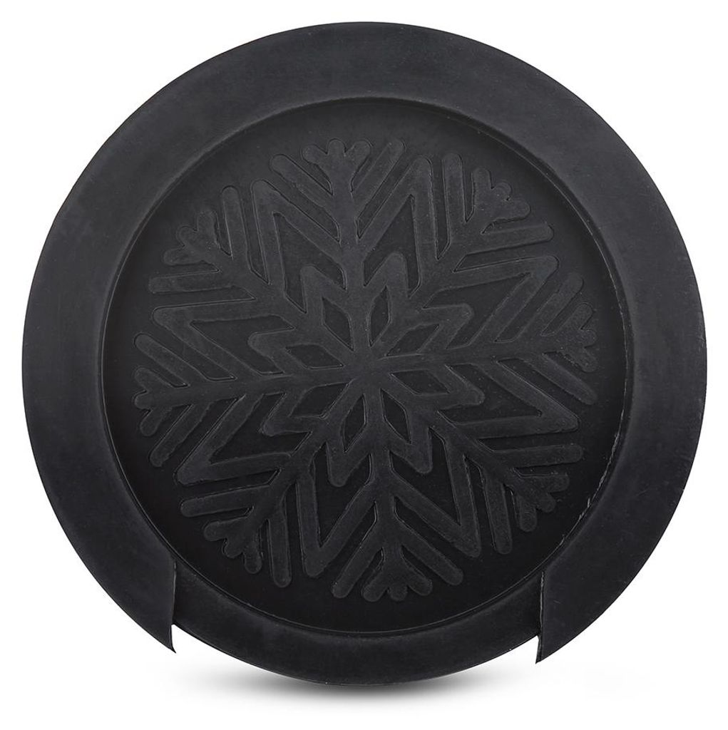 Schwarzer Gummi-Schalllochdeckel für akustische klassische Gitarren 41''/42''