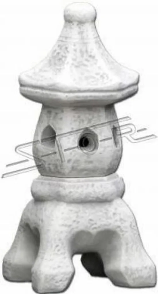 Lanterne de Jardin Japonais en Pierre Statuette Pagode Décorative Zen