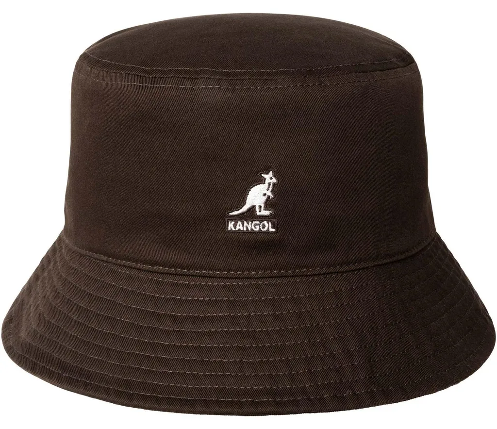 Chapeau de pêcheur Kangol Rollbar marron en coton souple - Taille M