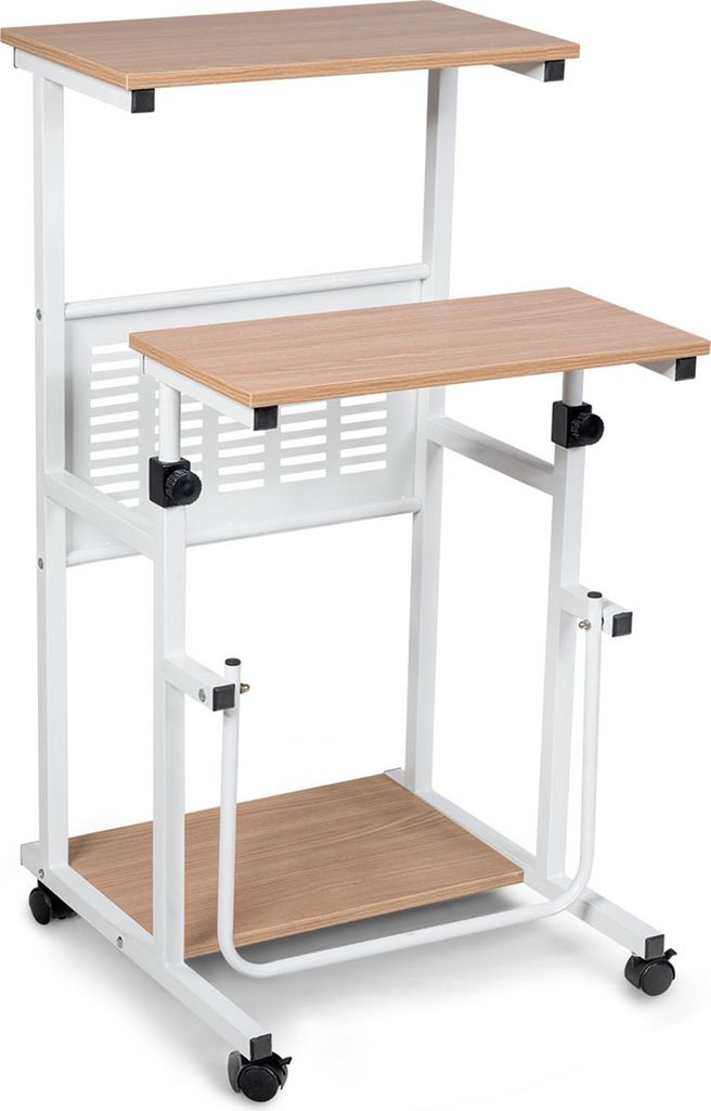COSTWAY 2-in-1 Laptoptisch & Schreibtisch, Bürotisch auf Produktbild 1