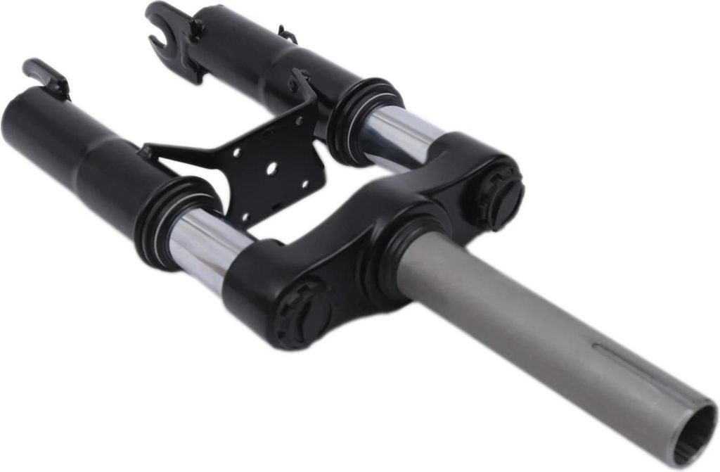 Xiaomi M365/1S/Pro/Pro2/Mi3, Vorderrad-Federgabel für E-Scooter, mit Fußstütze und Schutzblech, schwarz