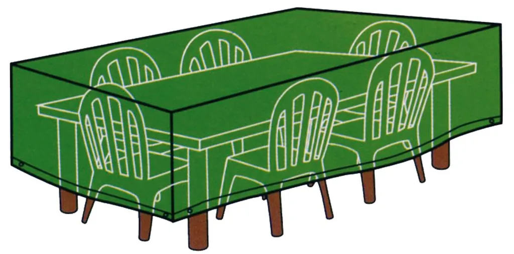 Bâche de protection salon de jardin 180x270 cm imperméable noire