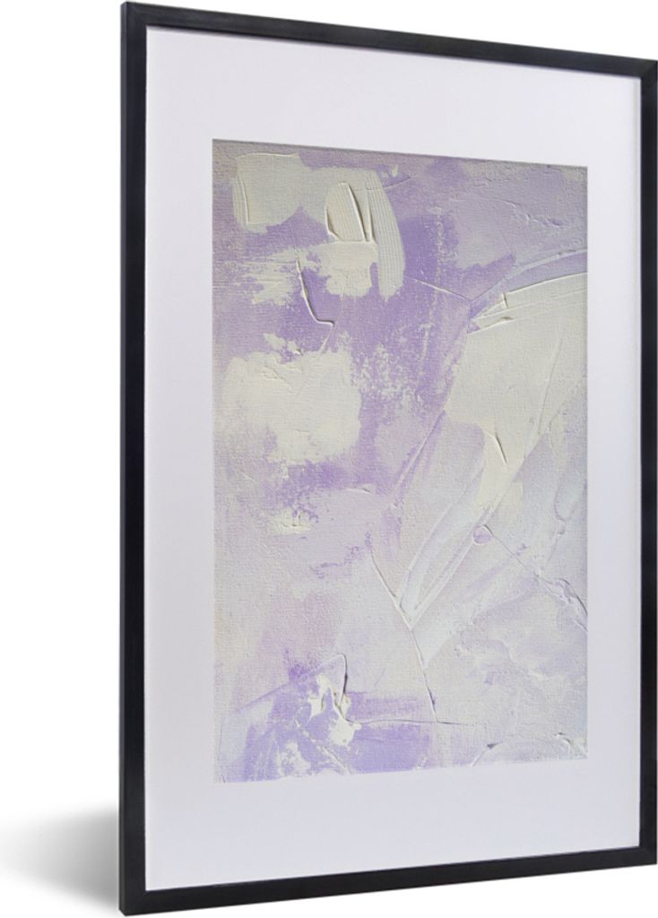 MuchoWow Gerahmtes Poster Abstrakt - Malerei - Design 40x60 cm - Poster mit Schwarzem Bilderrahmen Wandposter Rahmen Foto Bilder - Poster in Rahmen