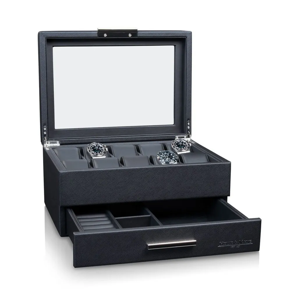 Organiseur 10 montres Heisse & Söhne Heron pour collectionneur privé