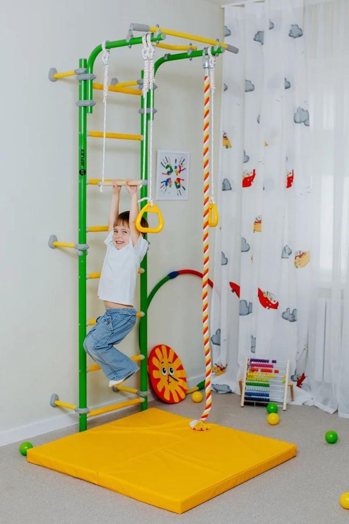 Sprossenwand ClimbMaxx M2 grün-gelb