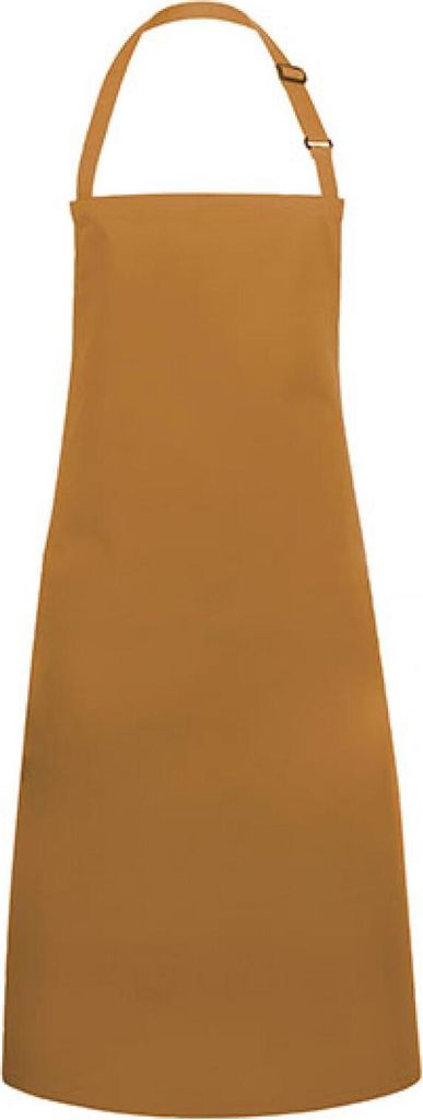 Karlowsky Latzschürze BASIC mit Schnalle 75 x 90 cm unisex Polyester/Baumwollmix Senf