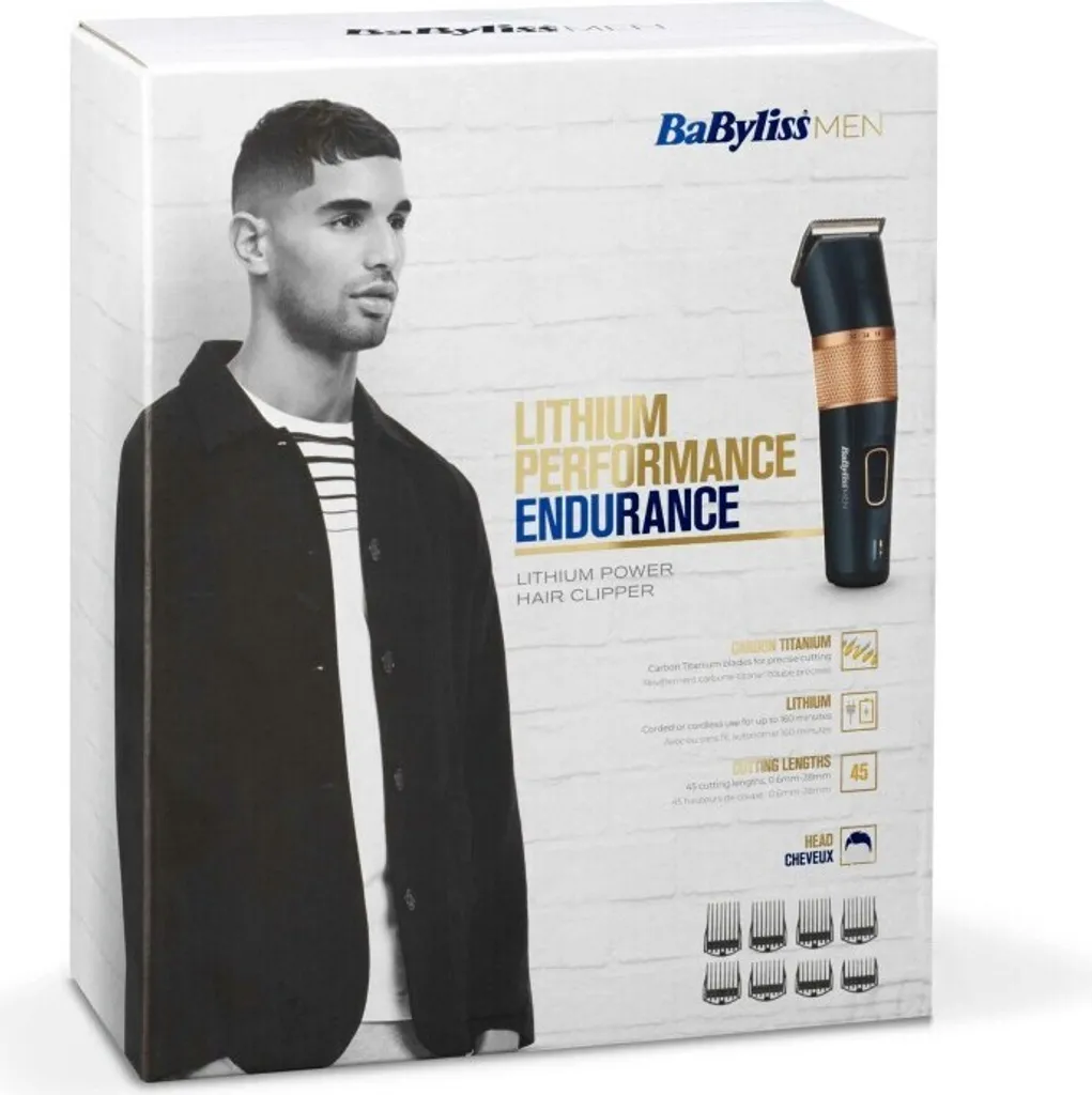Babyliss Tondeuse E986E Performance Cheveux avec Lames en Carbone Titane - 11