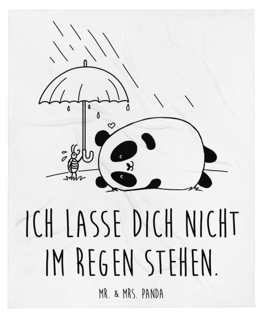 Mr. & Mrs. Panda Kuscheldecke Panda Freundschaft - Weiß - Produktbild 