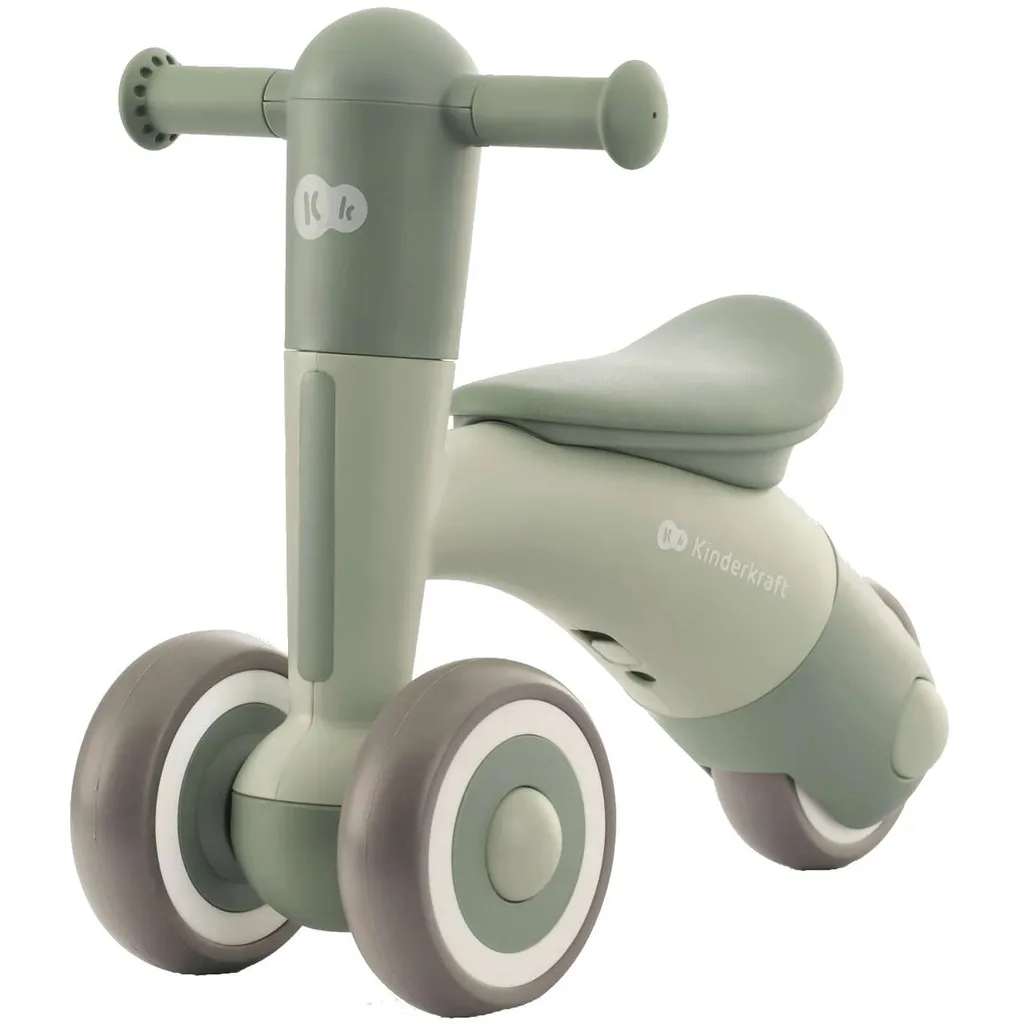 Draisienne Bébé Évolutive Minibi Kinderkraft - Porteur 2-en-1 Vert Feuille