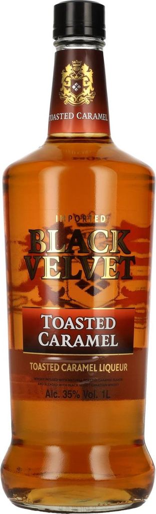 Black Velvet TOASTED CARAMEL Flavored Whisky 35% Vol. 1l