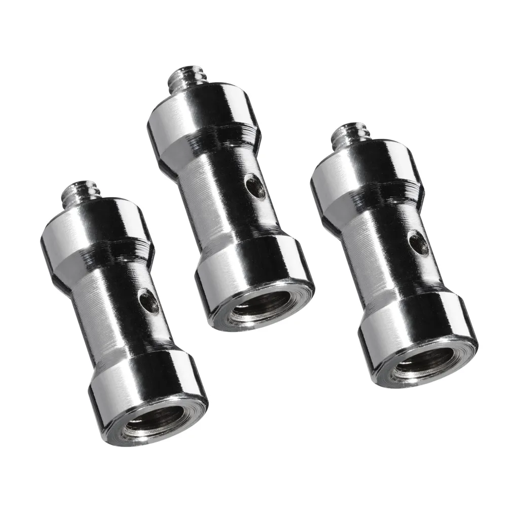 Walimex 12377 Set 3 Adattatori Vite 1/4 a 3/8 per Accessori