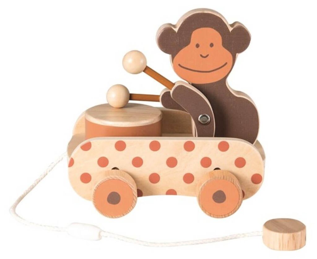 Egmont Toys Holz-Ziehfigur Paulo 15x14x15 cm