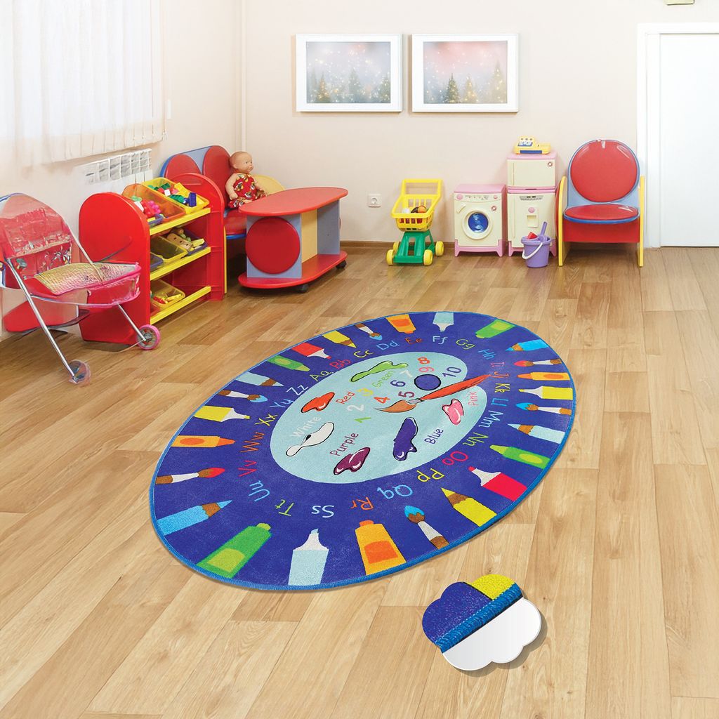 Bosdela Kinder- und Babyteppich 100x160 cmPalette Blue