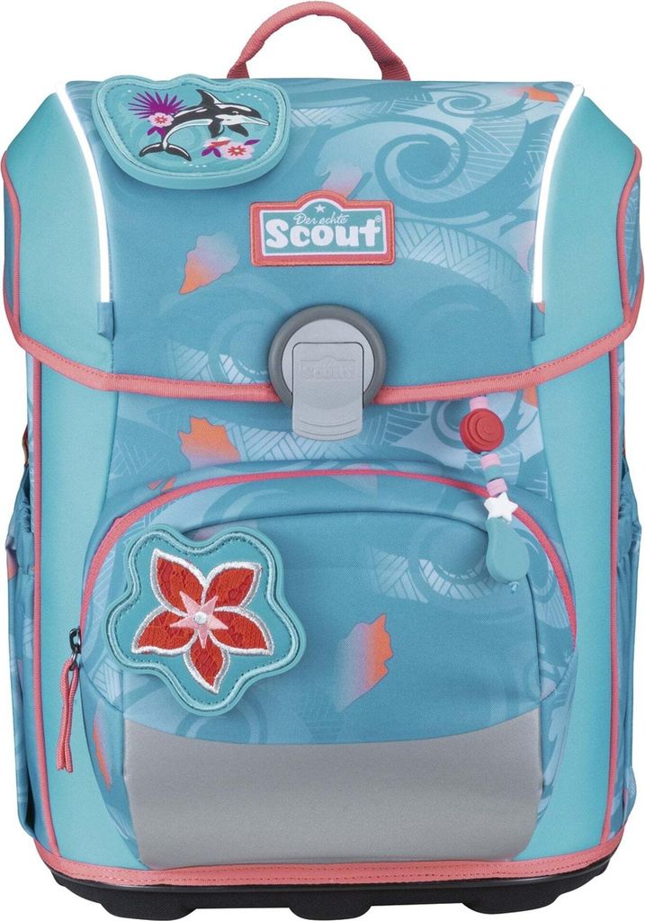 Scout Neo Exklusiv Safety Light Schulrucksack Set Hellblau Produktbild 