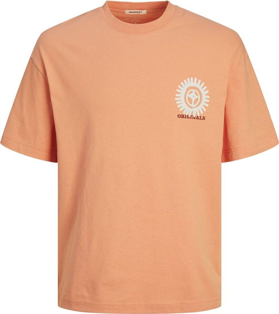 Jack & Jones Kalbarri Back Esp Kurzarm-t-shirt Orange 2XL Mann Orange 2XL