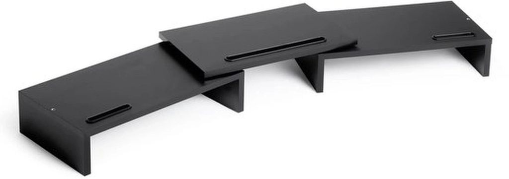 Verstelbare houten Monitorstandaart mit drehbarer Ecke und Kabelmanagement