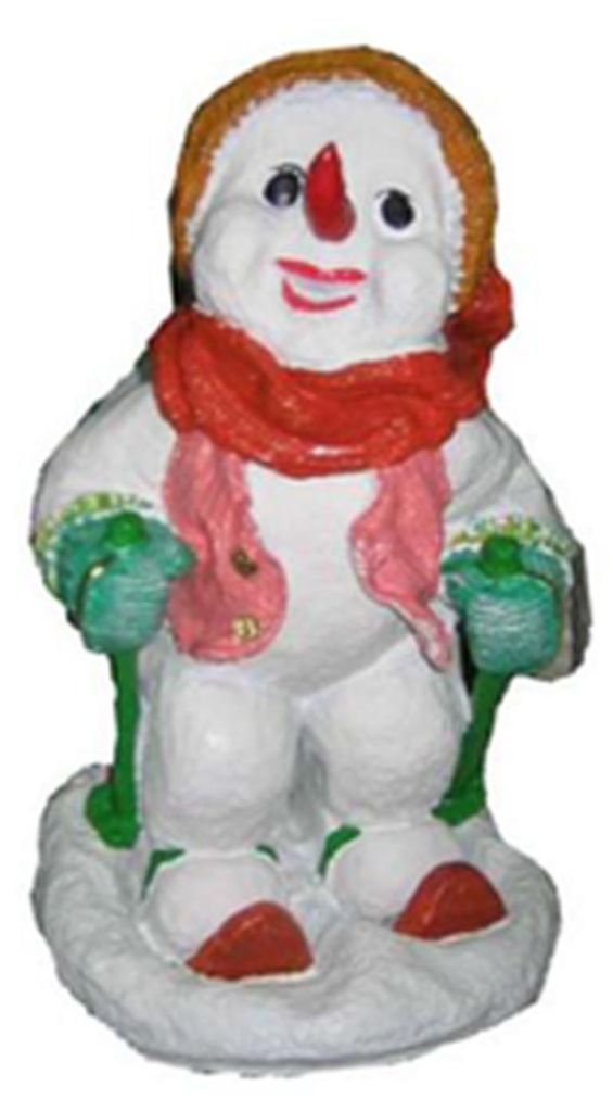 Schneemann Figur Statue Deko Figuren Deko Skulptur 41cm Winter Neu Statuen Neu