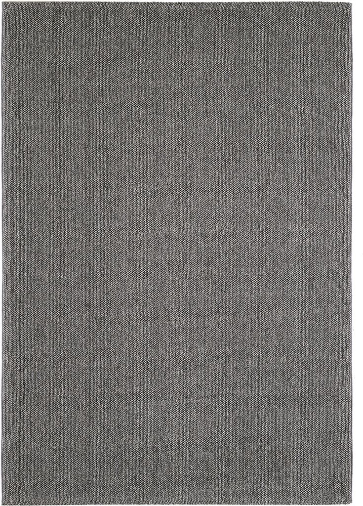 Villa Möbel Looivo Wohnzimmer-Teppich, Schlingenteppich, Frisee, Einfarbig, Farbe:Grau, Grösse:80x250 cm