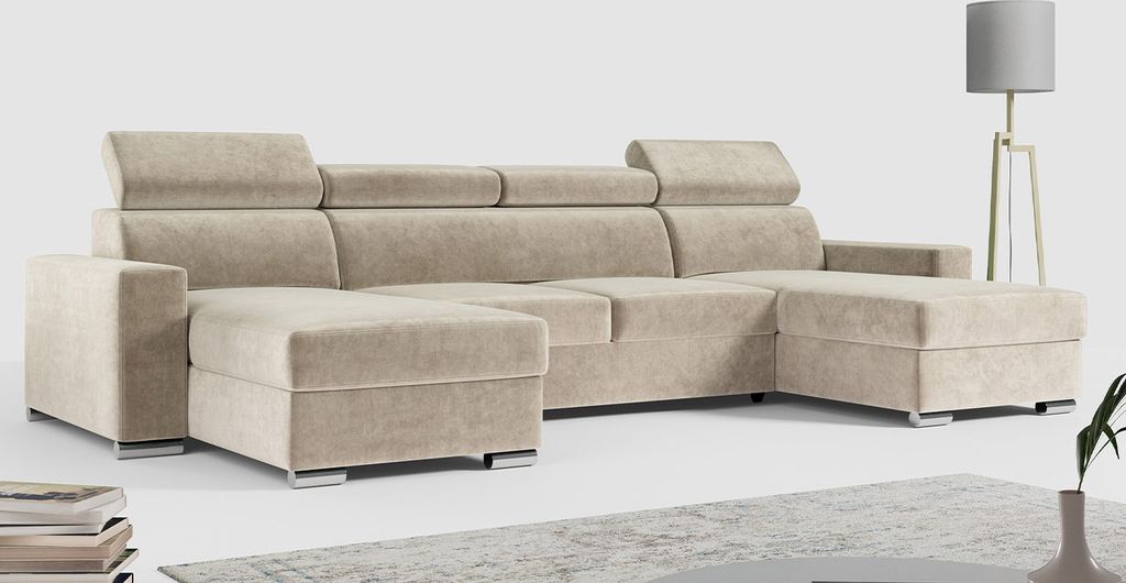 MKS MEBLE Ecksofa mit Schlaffunktion und Bettkasten, Produktbild 