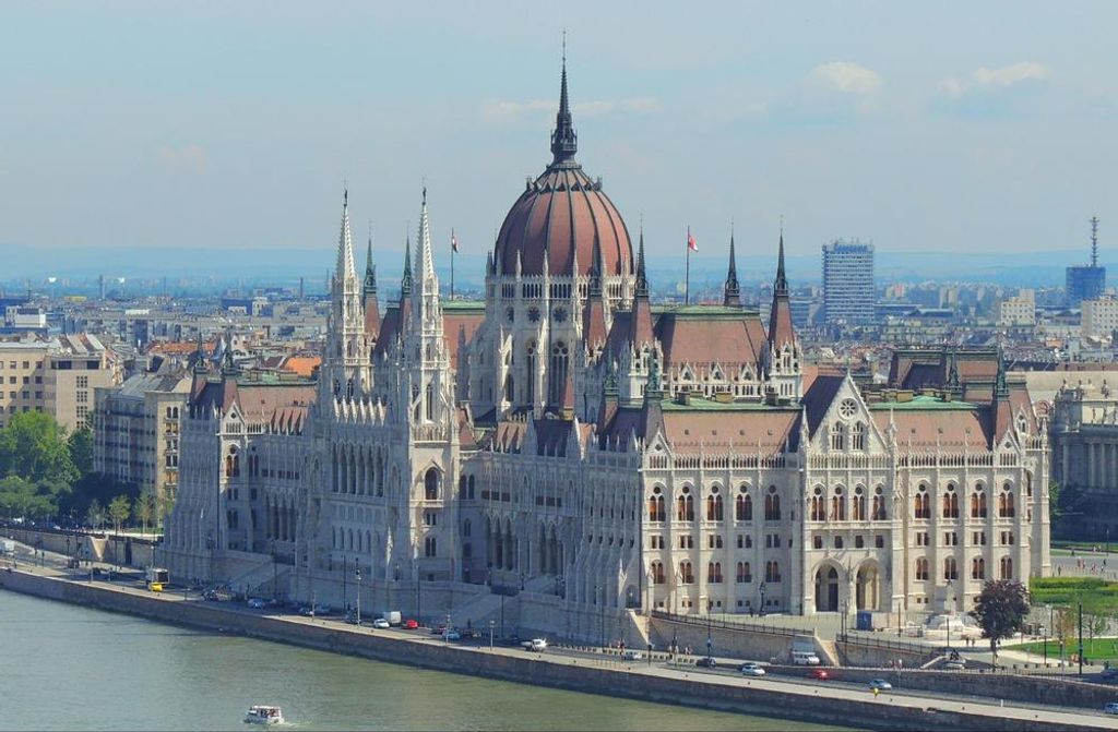 hansepuzzle 31096 - Budapest Puzzle, 500 Teile, Orte, 46,0 x 30,0cm mit hochwertiger Aufbewahrung, Kartonbox und wiederverschließbarem Beutel