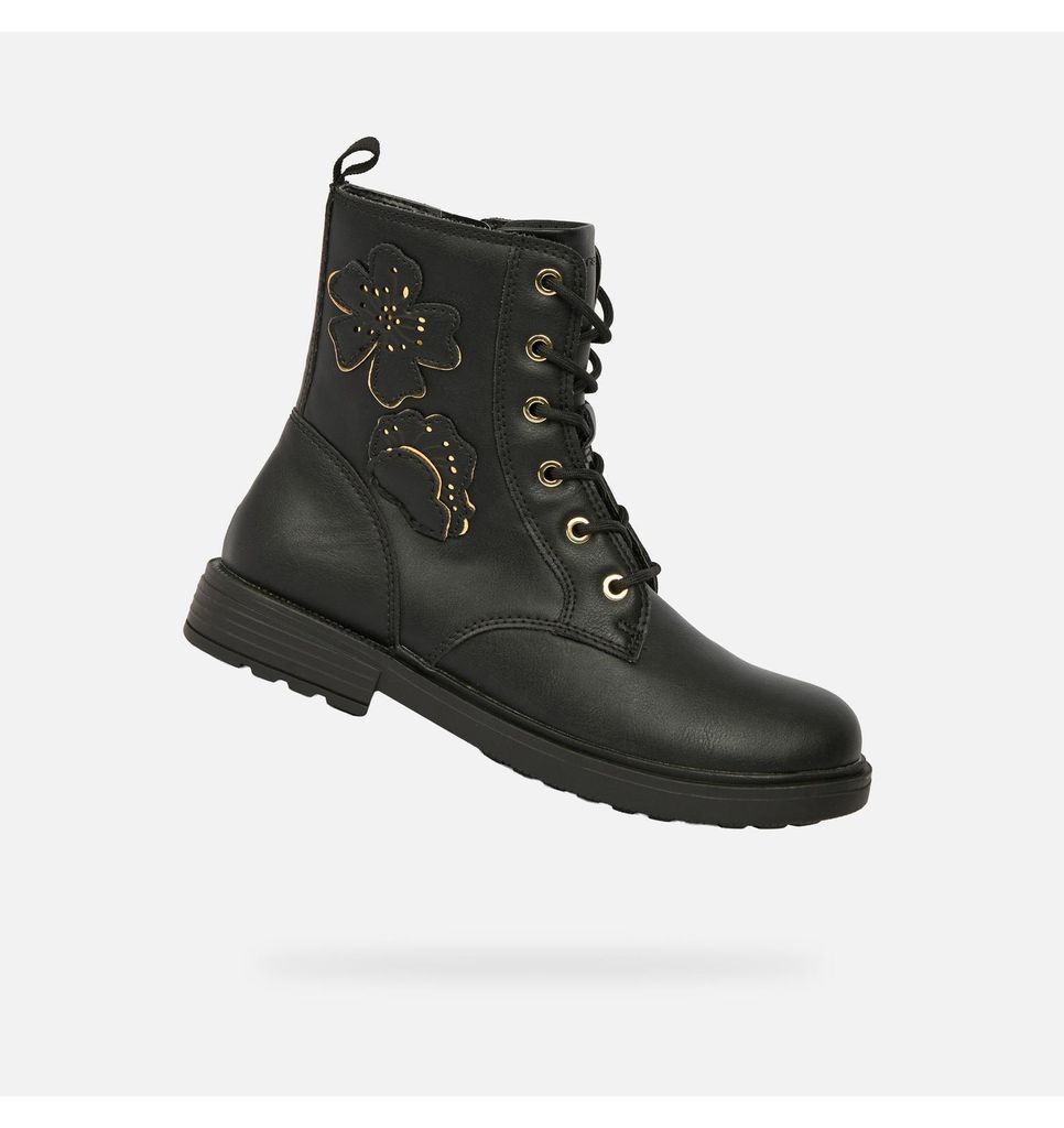 Geox Schwarze Mädchen-Ankle-Boots von Eclair Girl 36