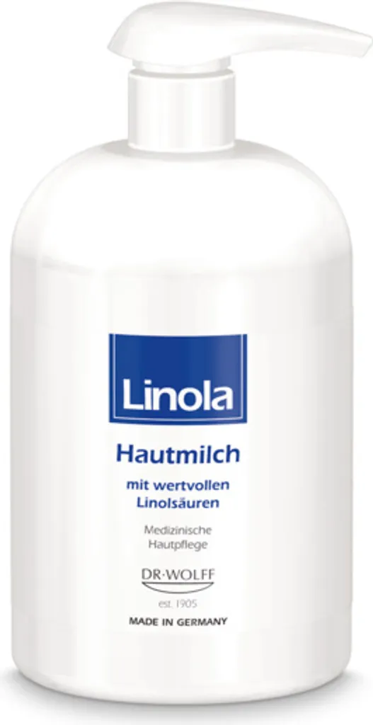 Linola Latte per la Pelle 500 ml Dispenser - Idratazione per Pelle Secca