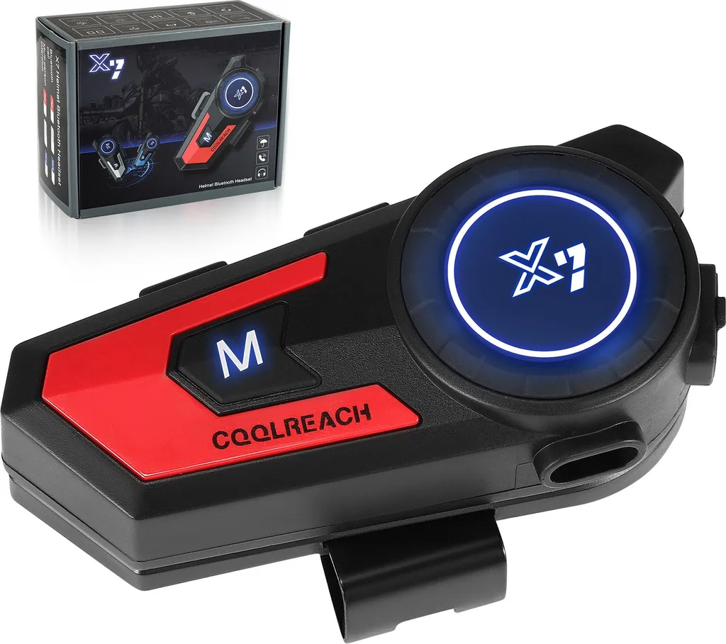 Casque Bluetooth pour moto avec réduction de bruit CVC et son stéréo - 8