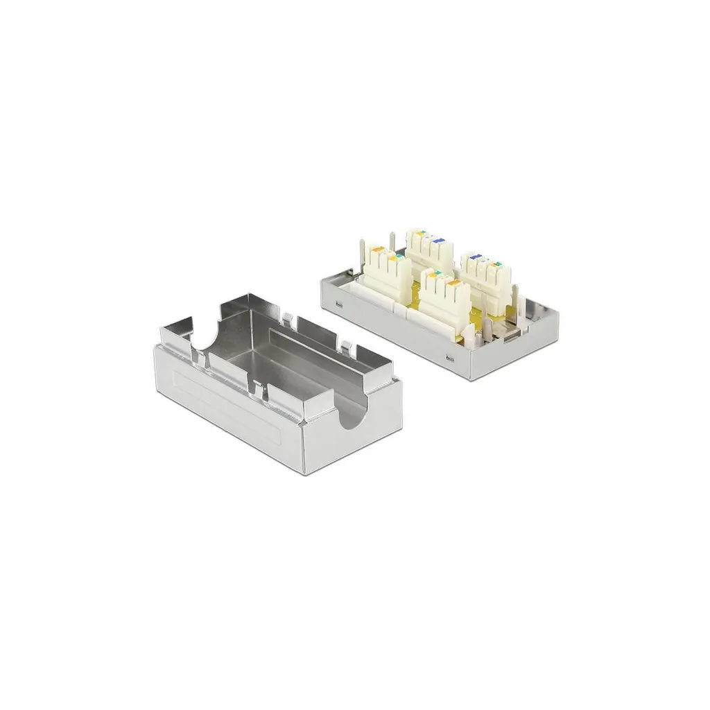Réparer un câble réseau sectionné Cat.6 STP avec le boîtier LSA Delock 86419