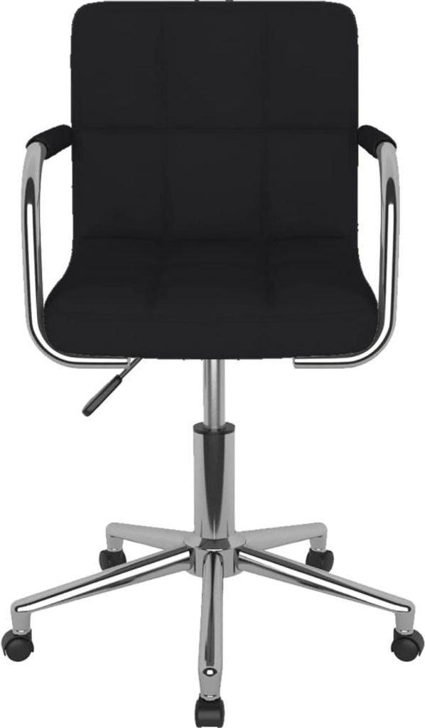 vidaXL Esszimmerstuhl Drehbar Schwarz Stoff