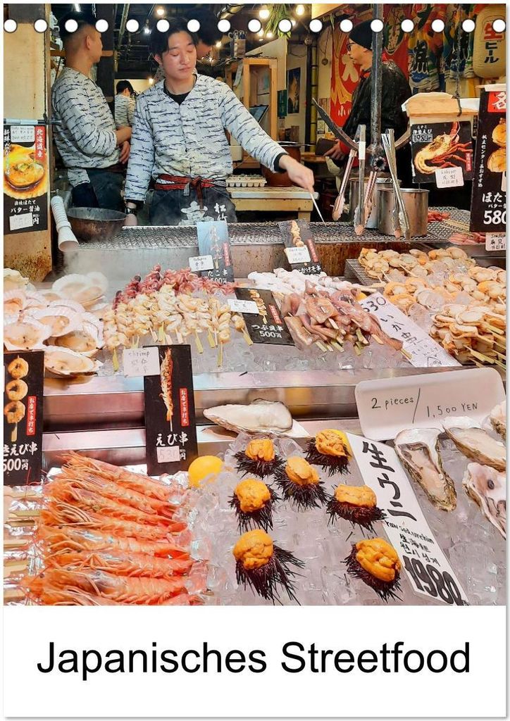 Japanisches Streetfood (Tischkalender 2026 DIN A5 hoch), CALVENDO Monatskalender