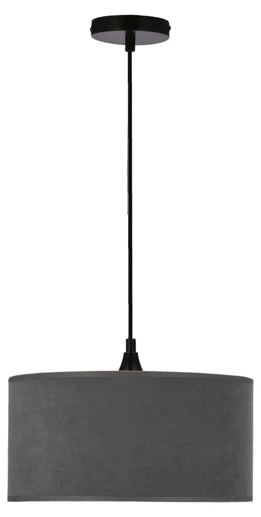 Suspension MALOTO 1xE27 60W Noire et Or - Finition Graphite haut de gamme