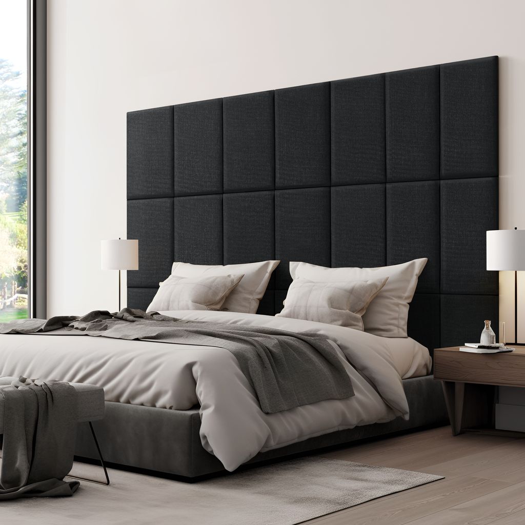 Coussin mural 'Carpino' Panneau rembourré Set de 3 textiles Image du produit 