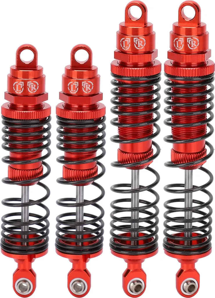 Kit Amortisseur Hydraulique en Aluminium pour RC 1/10 Slash Rouge