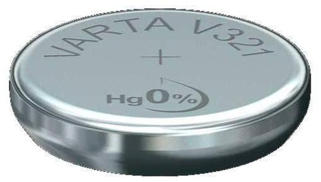 Varta -V321, Einwegbatterie, Siler-Oxid (S), 1,55 V, 1 Produktbild 