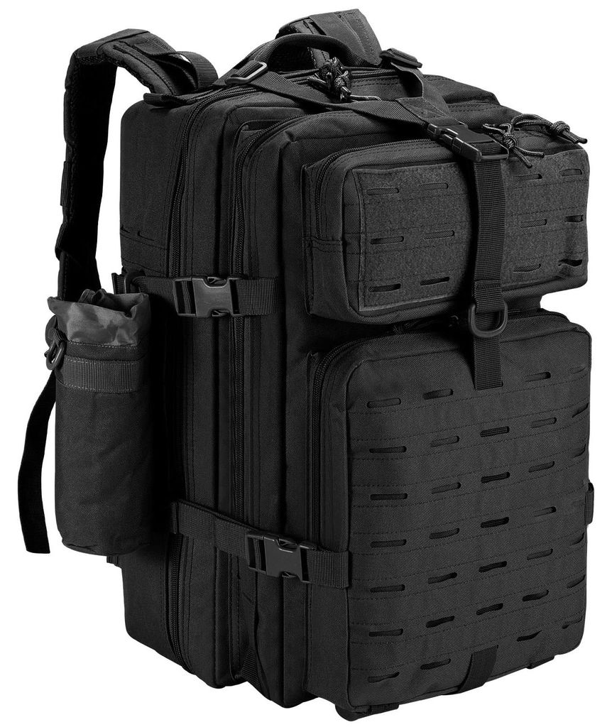 Trekkingrucksack, Wanderrucksack, Militärrucksack, 45L Militärrucksack, MOLLE-Sturmrucksack, taktischer Kampfrucksack für Outdoor-Aktivitäten w...