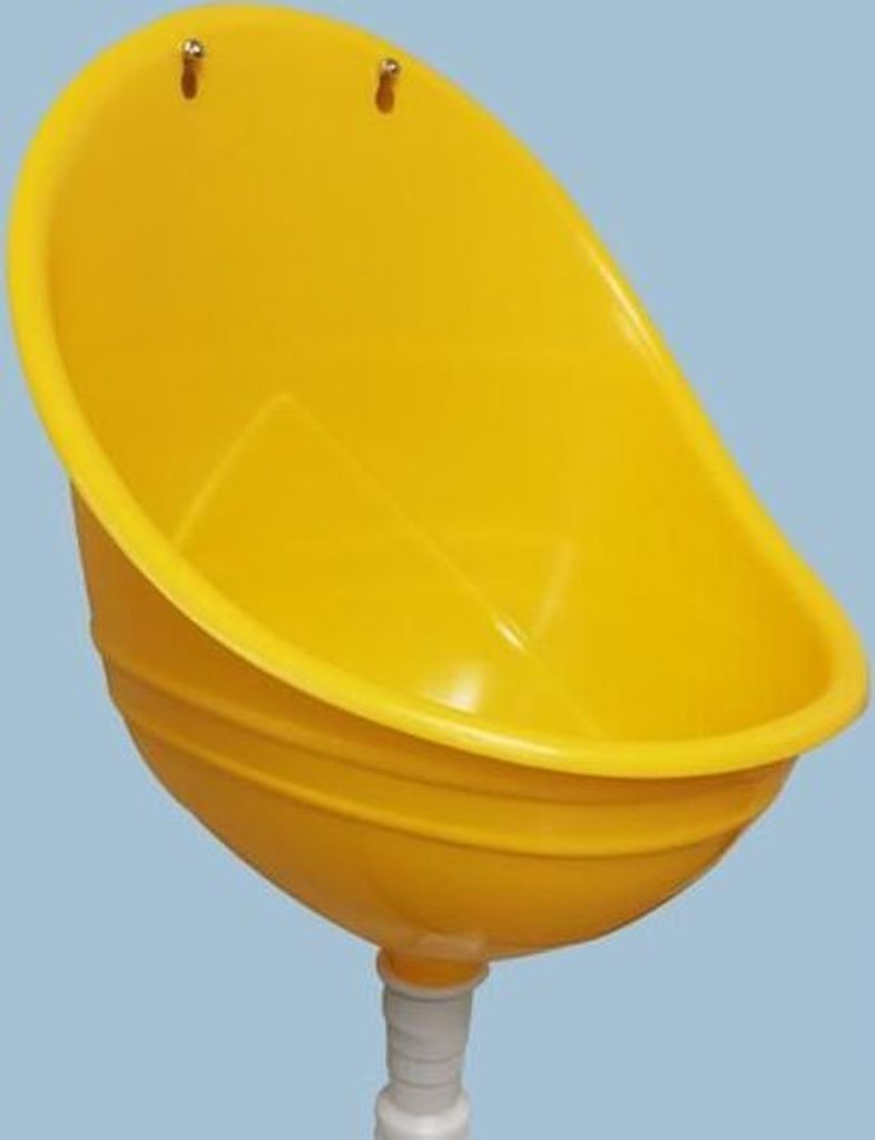 Produktbild von Wandmontiertes Urinal Für Männer Mit Deckel – Bohrfrei, 150 Cm Ablaufschlauch, PP, Anti-Spritz, Für Wohnmobil, Camping, Garten & Heim