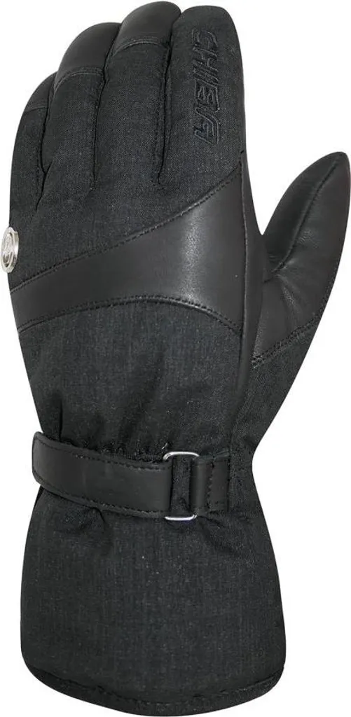 Gants de vélo d'hiver imperméables CHIBA St. Moritz noirs en taille 7